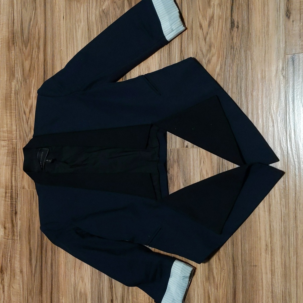 BCBGMaxAzria Navy Tuxedo Blazer
